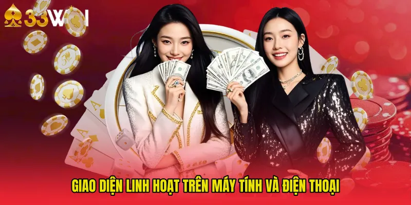 Giao diện linh hoạt trên máy tính và điện thoại