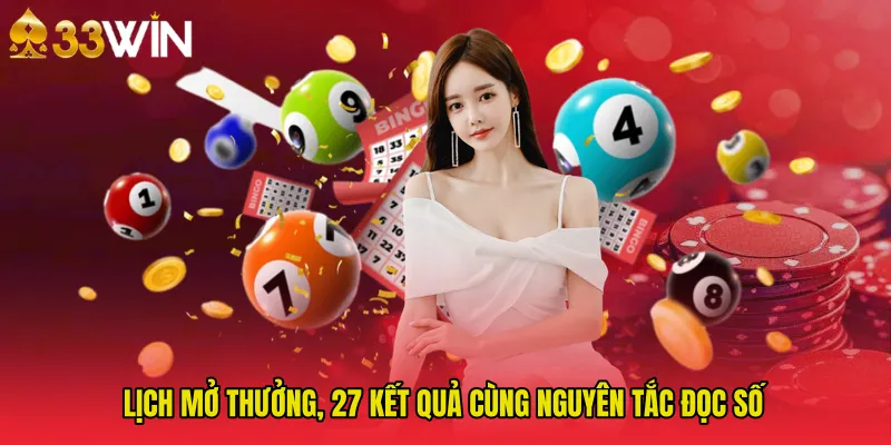 Lịch mở thưởng, 27 kết quả cùng nguyên tắc đọc số