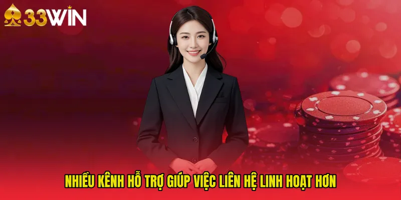 Nhiều kênh hỗ trợ giúp việc Liên Hệ linh hoạt hơn