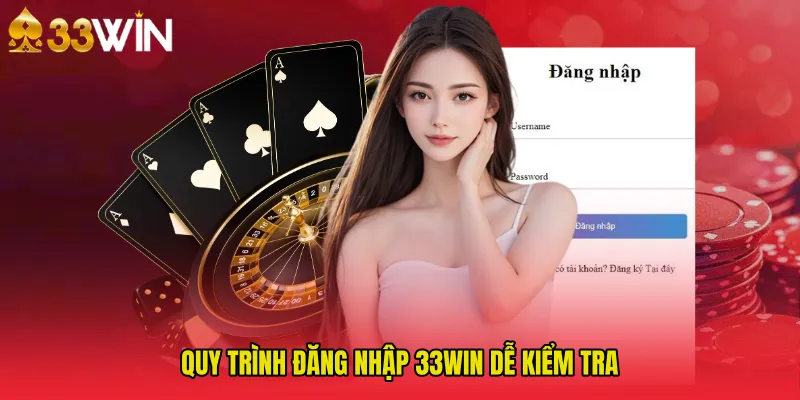 Quy trình Đăng Nhập 33WIN dễ kiểm tra
