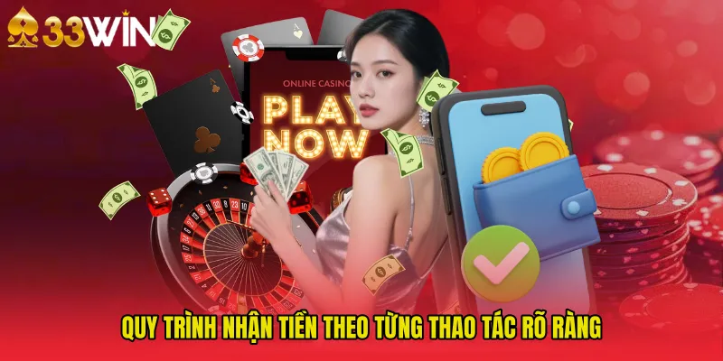 Quy trình nhận tiền theo từng thao tác rõ ràng
