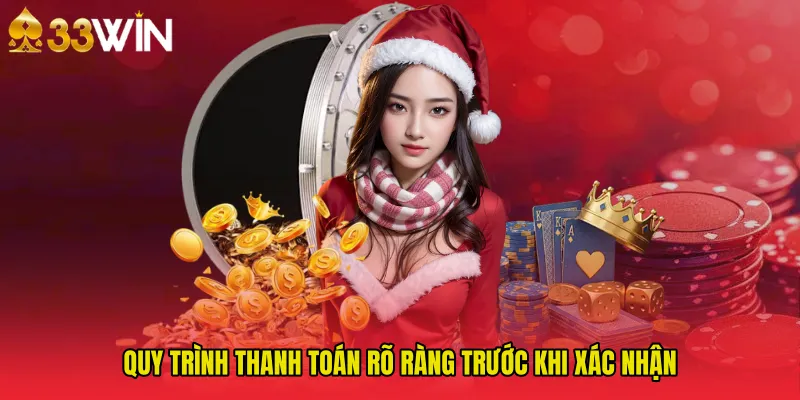 Quy trình thanh toán rõ ràng trước khi xác nhận