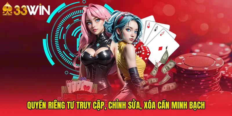 Quyền riêng tư truy cập, chỉnh sửa, xóa cần minh bạch